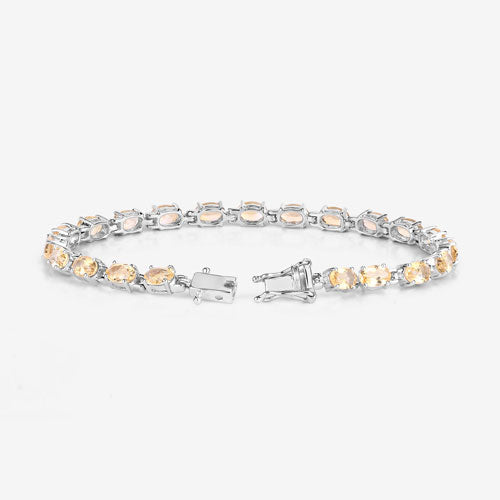 9.03 Carat Genuine Citrine .925 Sterling Silver Bracelet by Bids.com