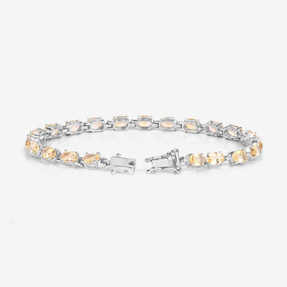 9.03 Carat Genuine Citrine .925 Sterling Silver Bracelet by Bids.com