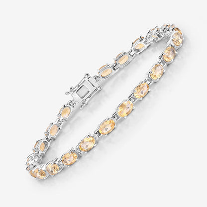 9.03 Carat Genuine Citrine .925 Sterling Silver Bracelet by Bids.com