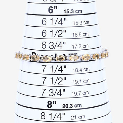 9.03 Carat Genuine Citrine .925 Sterling Silver Bracelet by Bids.com