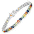 8.36 Carat Genuine Multi Sapphire .925 Sterling Silver Bracelet by Bids.com