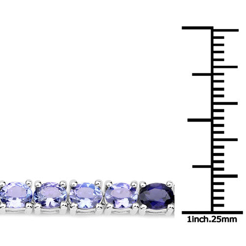 12.04 Carat Genuine Multi Stone .925 Sterling Silver Bracelet by Bids.com