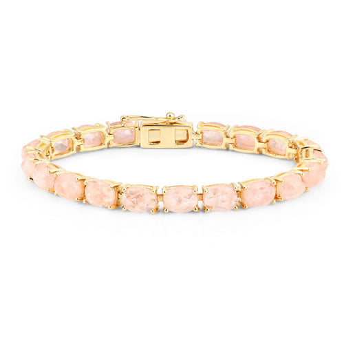 34.50 Carat Genuine Morganite .925 Sterling Silver Bracelet by Bids.com
