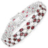 24.08 Carat Genuine Opal and Rhodolite .925 Sterling Silver Bracelet by Bids.com