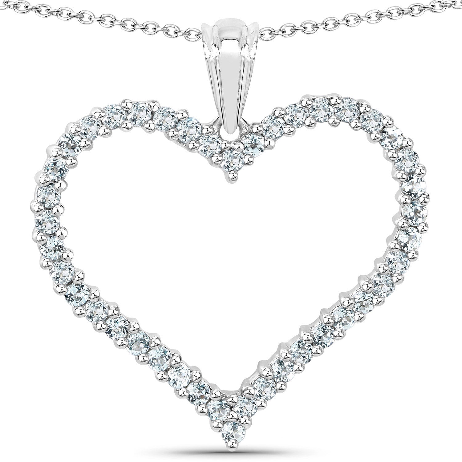 2.10 Carat Genuine Blue Topaz .925 Sterling Silver Pendant by Bids.com