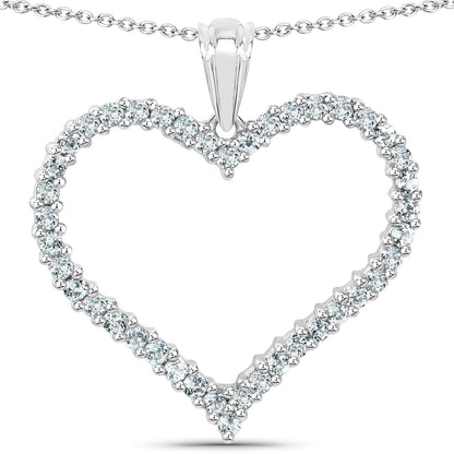2.10 Carat Genuine Blue Topaz .925 Sterling Silver Pendant by Bids.com