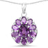 6.50 Carat Genuine Amethyst .925 Sterling Silver Pendant  DestGlow