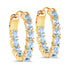 3.80 Carat Genuine Blue Topaz .925 Sterling Silver Earrings by Bids.com
