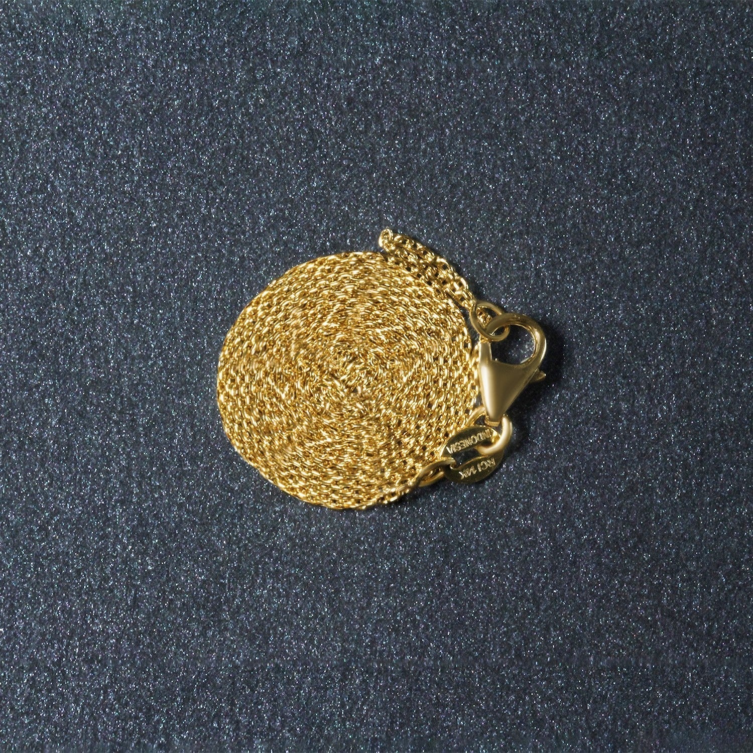 14k Yellow Gold Oval Cable Link Chain (0.97 mm)  DestGlow