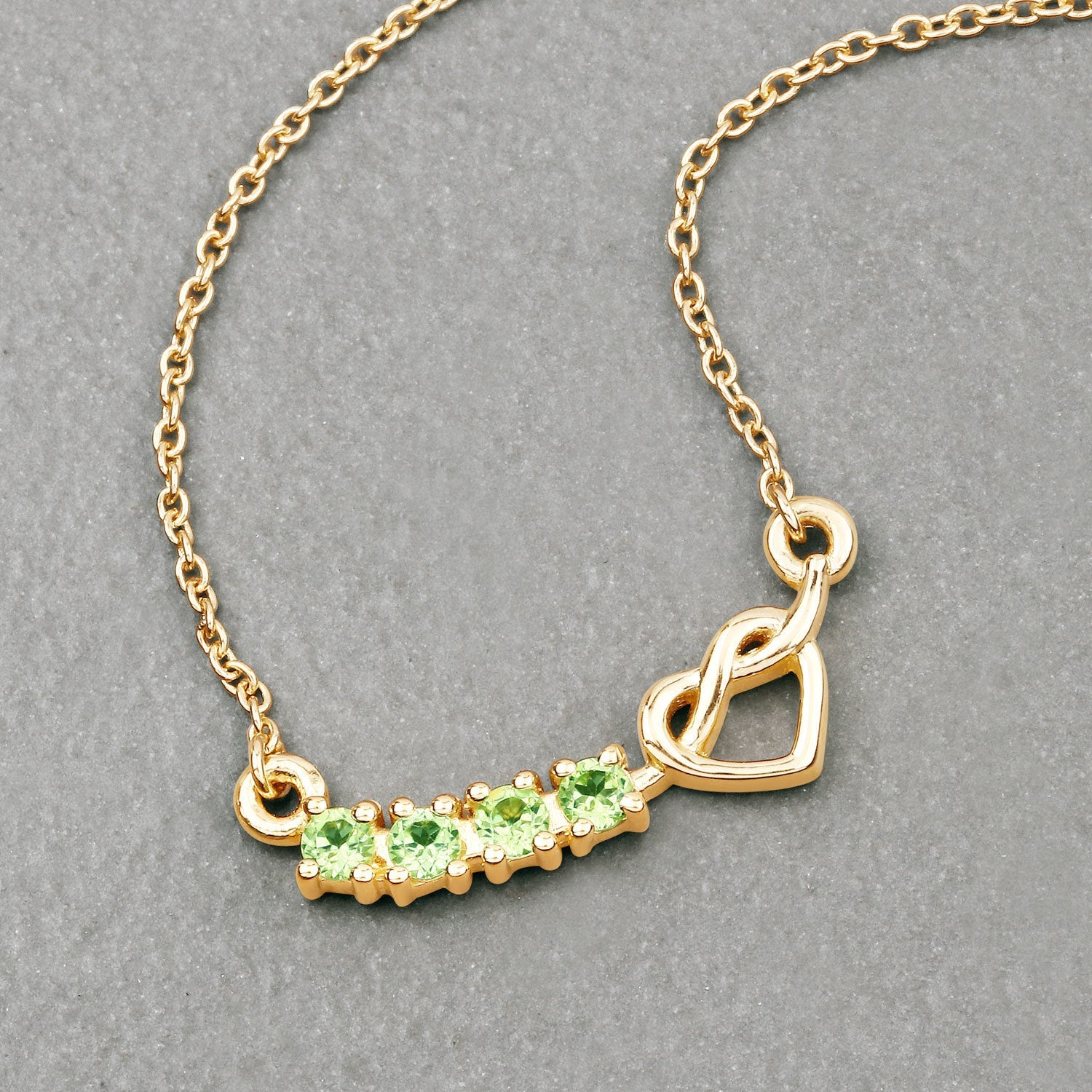 0.28 Carat Genuine Peridot .925 Sterling Silver Necklace by Bids.com
