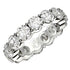 Round Cut Lab Grown Diamond Eternity Ring in 14k White Gold (6 cttw FG/VS2) by Bids.com
