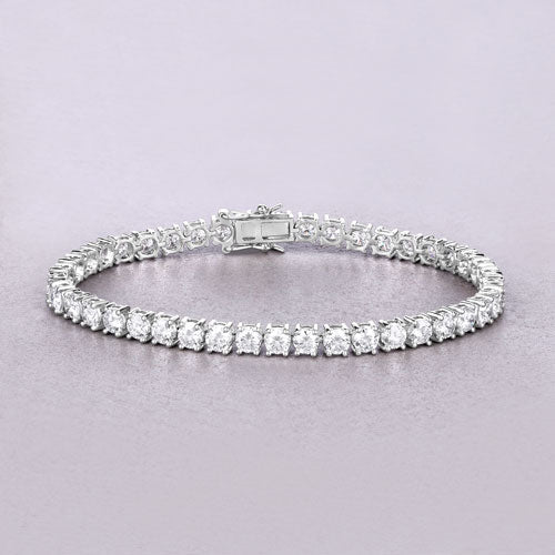10.00 Carat Lab Grown Diamond 14K White Gold Bracelet by Bids.com