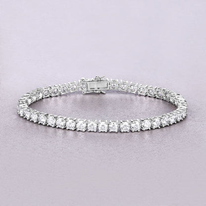 10.00 Carat Lab Grown Diamond 14K White Gold Bracelet by Bids.com