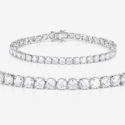 10.00 Carat Lab Grown Diamond 14K White Gold Bracelet by Bids.com