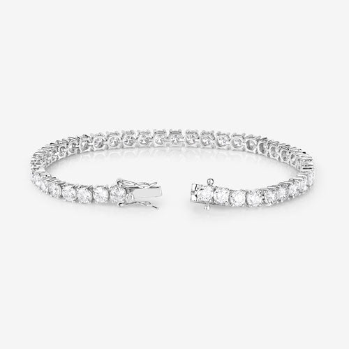 10.00 Carat Lab Grown Diamond 14K White Gold Bracelet by Bids.com