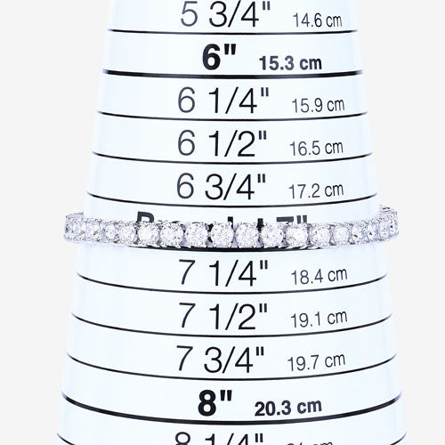 10.00 Carat Lab Grown Diamond 14K White Gold Bracelet by Bids.com