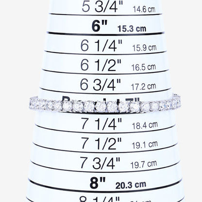 10.00 Carat Lab Grown Diamond 14K White Gold Bracelet by Bids.com
