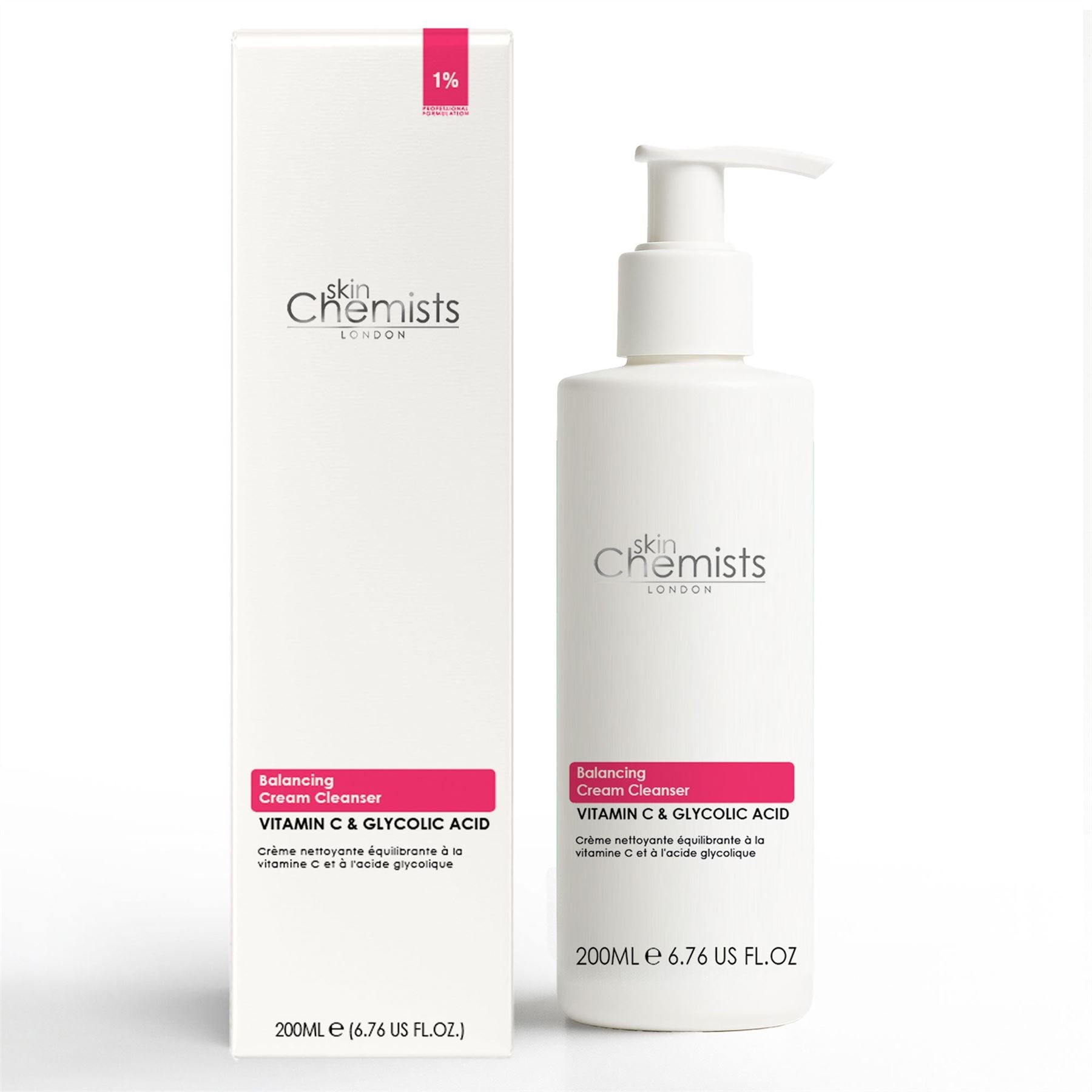 Balancing Vitamin C &amp; Glycolic Acid Cream Cleanser 200ml by skinChemists US