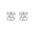 0.54 Carat Genuine White Diamond 14K White Gold Earrings by Bids.com