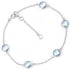 5.00 Carat Genuine Blue Topaz .925 Sterling Silver Bracelet by Bids.com