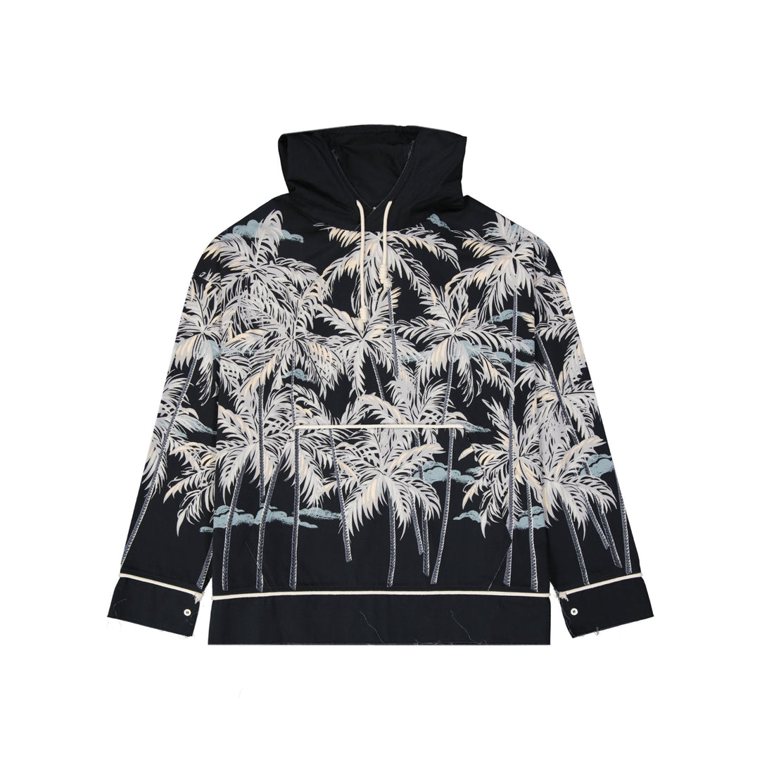 Palm Angels Hooded Printed Shirt Men by Luosophy