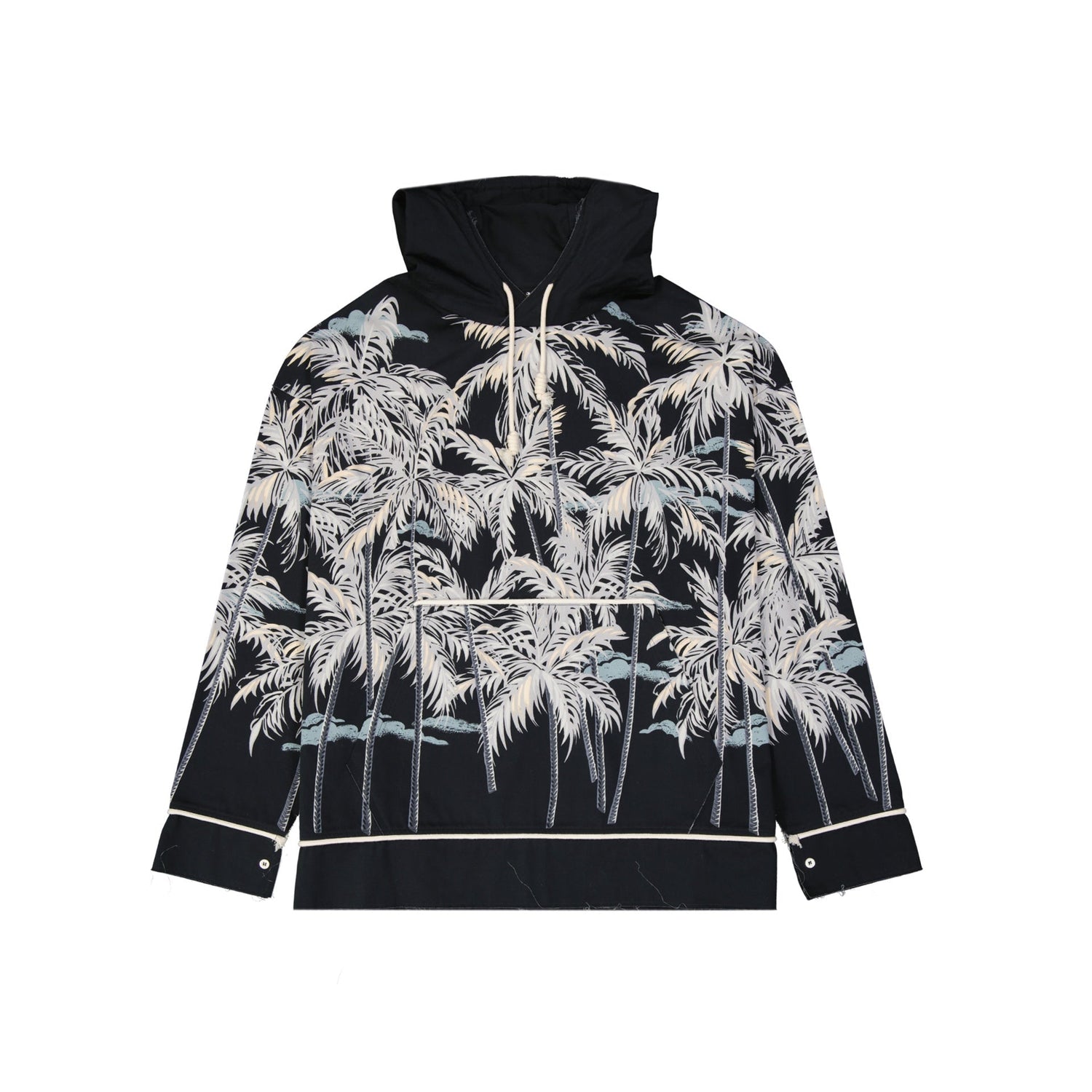 Palm Angels Hooded Printed Shirt Men by Luosophy