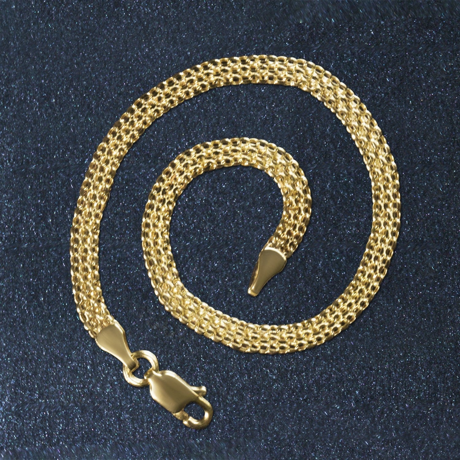 14k Yellow Gold Bismark Bracelet (3.50 mm)  DestGlow
