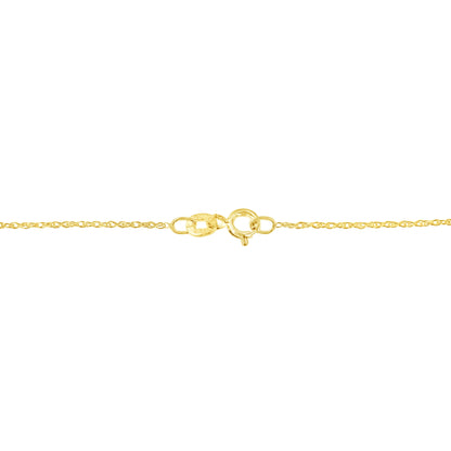 14K Yellow Gold Plated .925 Sterling Silver 1.0 Cttw Round and Baguette-Cut Diamond Composite Hearth 18" Pendant Necklace (I-J Color, I1-I2 Clarity)  DestGlow