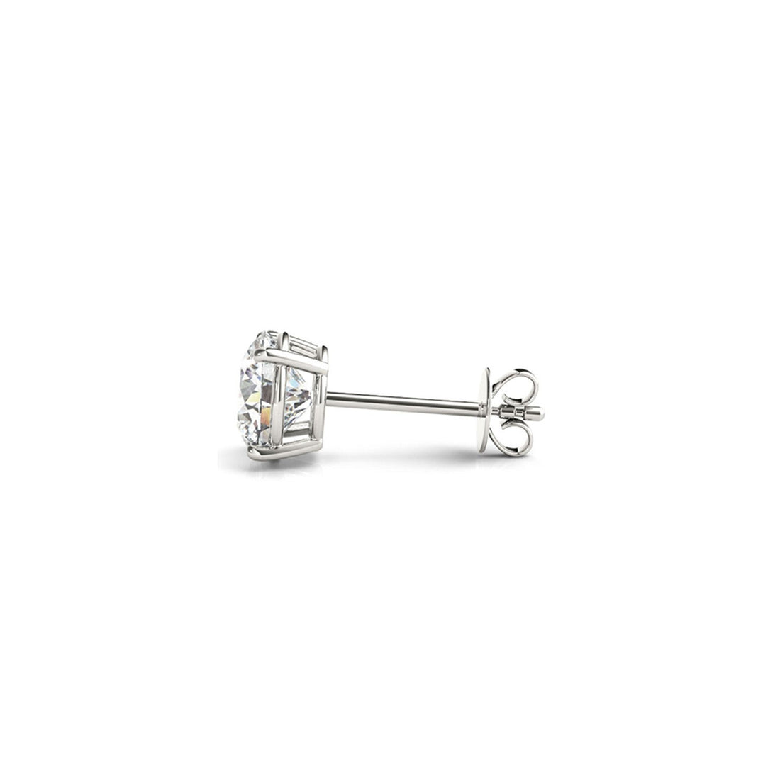 2 cttw Certified IGI Lab Grown Round Diamond Stud Earrings 14k White Gold (G/VS2) by Bids.com