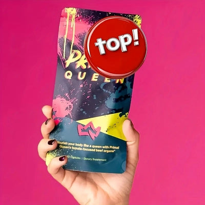 Primal Queen Beef Organ Superfood - 30 Day Refill，Female-Optimized Beef Organ Superfood Supplement (Beef Liver, Kidney, Heart, & 3 More) - 100% Grass Fed, Pasture Raised Cattle - Balance Hormones, Energy, & More for Women by VAH