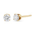 14K Yellow Gold 1/2 Cttw Round-Cut Diamond Solitaire Stud Earrings (O-P Color, SI2-I1 Clarity) by Bids.com