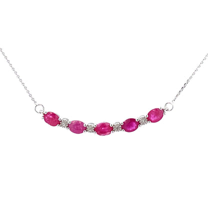.73ct Ruby Diamond Fashion Pendants 10KT White Gold by Bids.com