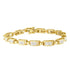14K Yellow Gold Princess-Cut Diamond Links of Love Bracelet (2.00 cttw, H-I Color, SI2-I1 Clarity) by Bids.com