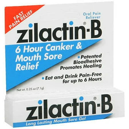 Zilactin-B Oral Pain Reliever 7G  DestGlow