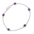 1.70 Carat Genuine Amethyst .925 Sterling Silver Bracelet by Bids.com