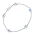 1.80 Carat Genuine Blue Topaz .925 Sterling Silver Bracelet by Bids.com