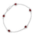 2.25 Carat Genuine Garnet .925 Sterling Silver Bracelet by Bids.com
