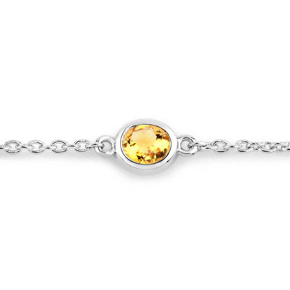 1.83 Carat Genuine Multi Stones .925 Sterling Silver Bracelet by Bids.com