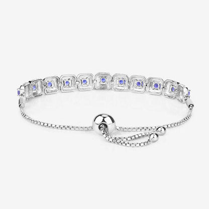 1.10 Carat Genuine Tanzanite .925 Sterling Silver Bracelet by Bids.com