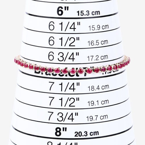 3.13 Carat Genuine Mozambique Ruby 14K Yellow Gold Bracelet by Bids.com
