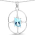 5.26 Carat Genuine Swiss Blue Topaz .925 Sterling Silver Pendant by Bids.com