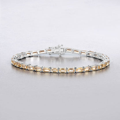 12.80 Carat Genuine Citrine .925 Sterling Silver Bracelet by Bids.com