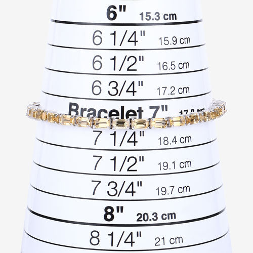 12.80 Carat Genuine Citrine .925 Sterling Silver Bracelet by Bids.com