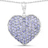 4.86 Carat Genuine Tanzanite .925 Sterling Silver Pendant by Bids.com