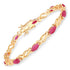 5.00 Carat Genuine Ruby 10K Yellow Gold Bracelet by Bids.com