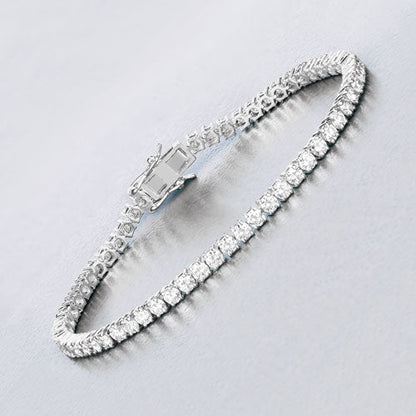 5.10 Carat Lab Grown Diamond 14K White Gold Bracelet by Bids.com