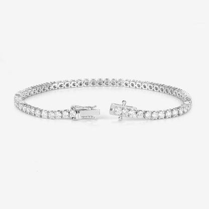 5.10 Carat Lab Grown Diamond 14K White Gold Bracelet by Bids.com