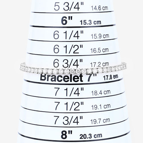 5.10 Carat Lab Grown Diamond 14K White Gold Bracelet by Bids.com