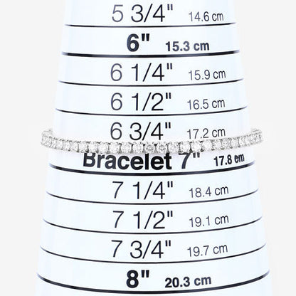 5.10 Carat Lab Grown Diamond 14K White Gold Bracelet by Bids.com
