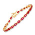 9.50 Carat Genuine Ruby 14K Yellow Gold Bracelet by Bids.com